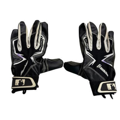 Used Franklin BB/SB Batting Gloves Black SM 11406-S000108441
