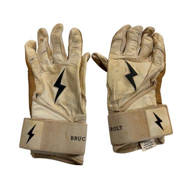 Used BB/SB Batting Gloves White MD 11406-S000108468