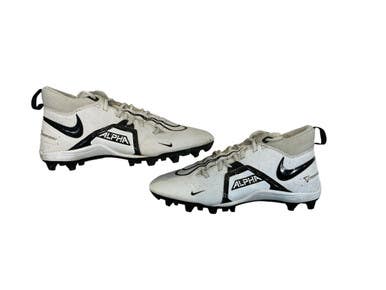 Used Nike ALPHA Adult FB Cleats White Senior 9 11873-C000230846