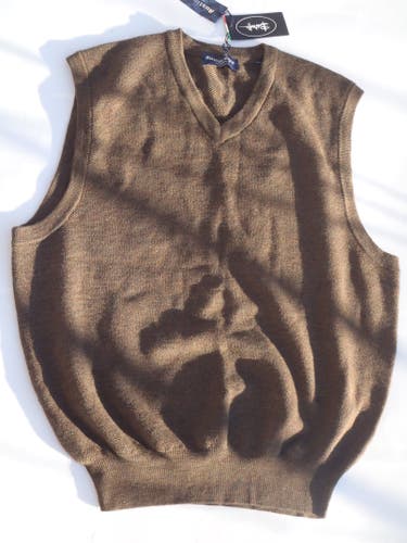 Men's Brown Cashmere and Wool Austin Reed of London Vest Brand New NWT