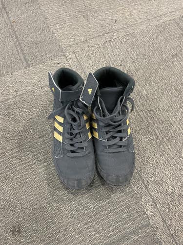 Used Adidas Wrestling Shoes Grey Junior 03 11614-S000230425