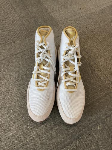 Used Adidas Wrestling Shoes White Senior 14 11614-S000230422
