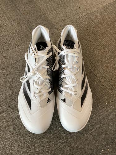 Used Adidas ADIZERO IMPACT BB/SB Cleats White Senior 16 11614-S000230423