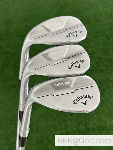 LH Callaway Opus Chrome 3 Wedge Set (50, 54, & 58 Degrees)