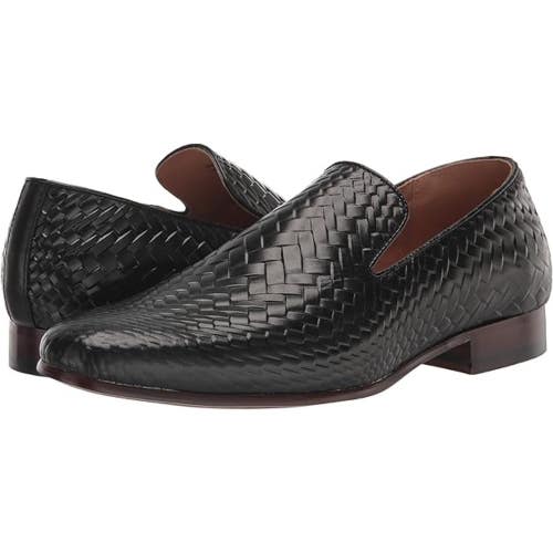 Stacy Adams Wilton Loafer Men's 7.5 Black Plain Toe Slip On Dress Shoes HTAT295