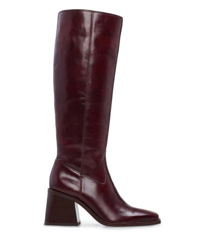 Vince Camuto Sangeti Boots Women's US 6 Dark Mahogany Leather Knee High ZAP2092