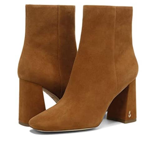Sam Edelman Codie H1116L0204 Boot Women's US 9.5 Brown Block Heel Bootie ZAP2091