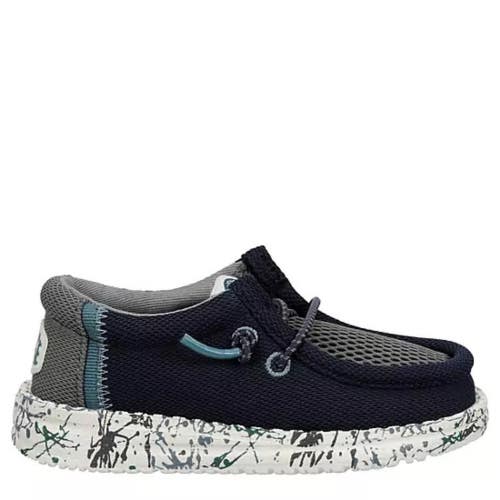 Hey Dude Wally Summer 41105-459 Toddler US 7 Blue Gray Comfort Shoes VER1190