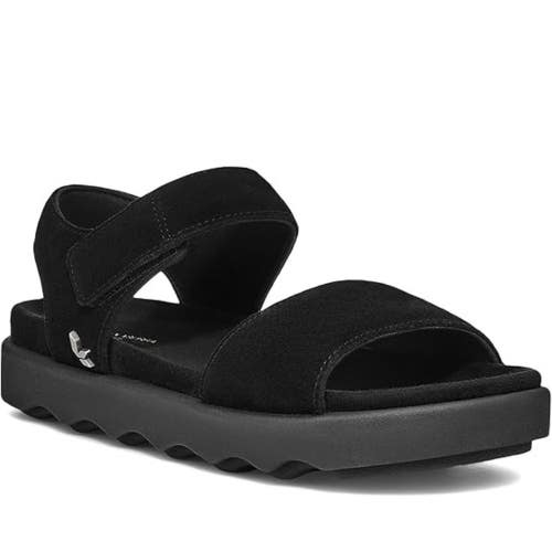 Koolaburra by UGG Tayla Sandals Women's US 6 Black Round Toe Ankle Strap VER1184