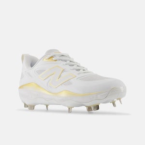 New Balance Fresh Foam X Velo V4 Metal Women's 7 White Softball Cleats VER1186