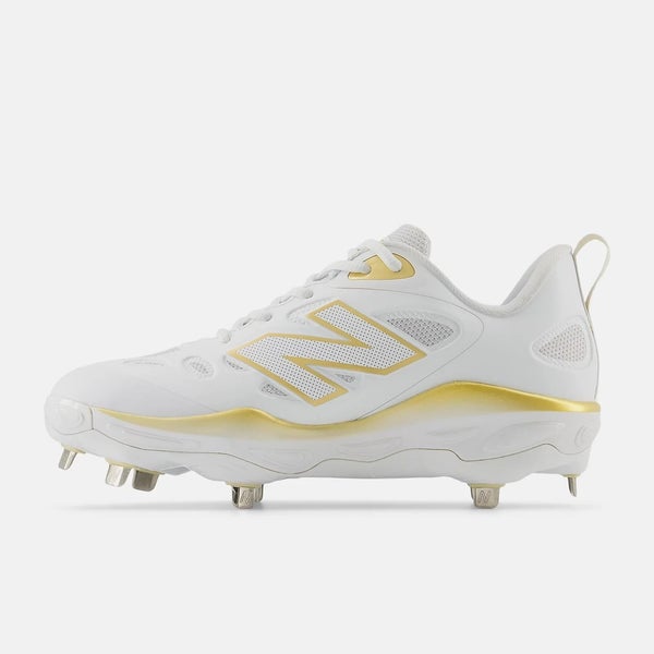 New Balance Fresh Foam X Velo V4 Metal Women's 7 White Softball Cleats ...