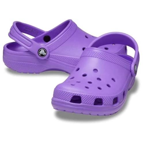 Crocs Classic 206990-5AJ Clogs Toddlers US 7 Purple Slip On Casual Shoes VER1314