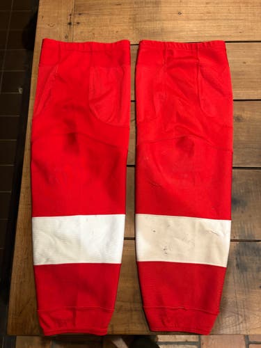 Red Senior XL Reebok Socks Pro Stock