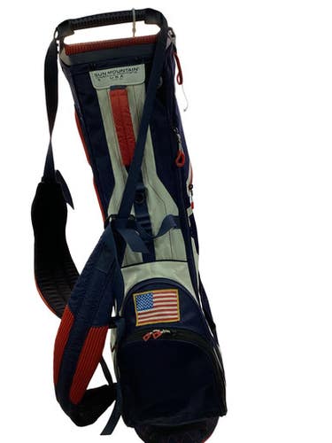 Used Sun Mountain 4 WAY STAND USA BAG Mens Stand Bag Navy Blue And Red 11347-S000263446