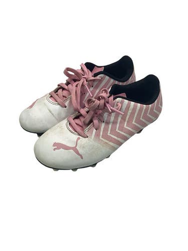 Used Puma Soccer Cleats Pink And White Junior 01.5 11347-S000263416