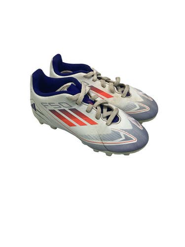Used Adidas F50 Soccer Cleats White Youth 12.0 11347-S000263400