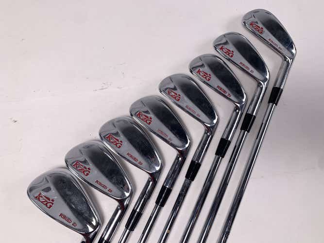 KZG Forged Z0 Iron Set 3-PW Dynamic Gold Sensicore S300 Stiff Steel Mens RH