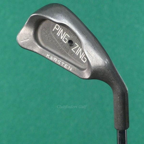 Ping Zing Stainless Black Dot Single 1 Iron Karsten KT-M Steel Stiff