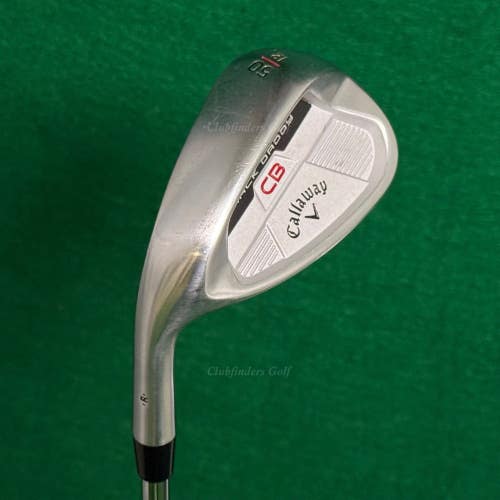 LH Callaway Mack Daddy CB Chrome 50-12 50 Gap Wedge KBS Hi-Rev 2.0 105 Regular