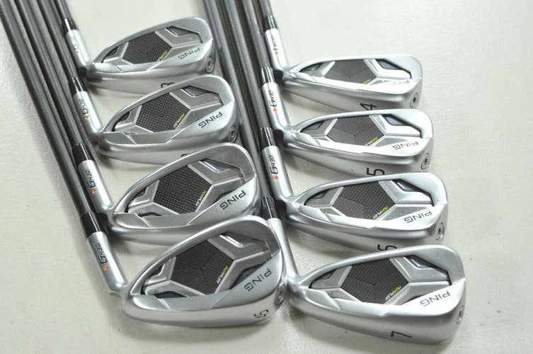 Ping G430 4-W,45* Iron Set Stiff Flex Orange Dot Right Alta CB Graphite # 209723