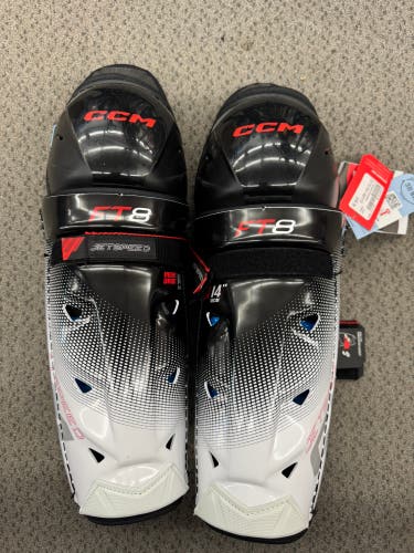 Senior CCM JetSpeed FT8 14" Shin Pads (New)