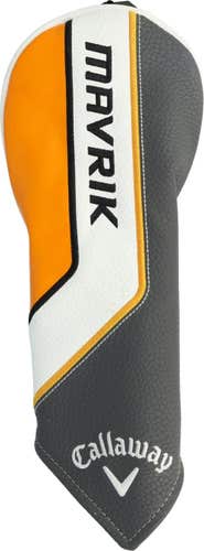 Callaway Mavrik 22 Fairway Wood Headcover (Grey/White/Orange) NEW