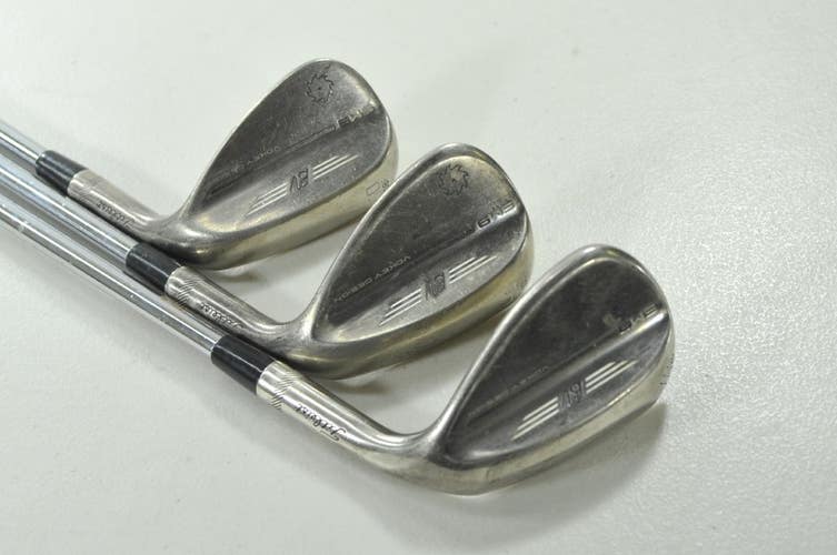 Titleist Vokey SM9 Brushed Steel 50*, 54*, 58* Wedge Set RH Stiff Steel # 210883