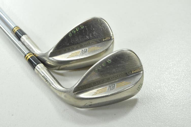Titleist Vokey SM8 Brushed Steel 54*, 58* Wedge Set RH Wedge Flex Steel # 210983