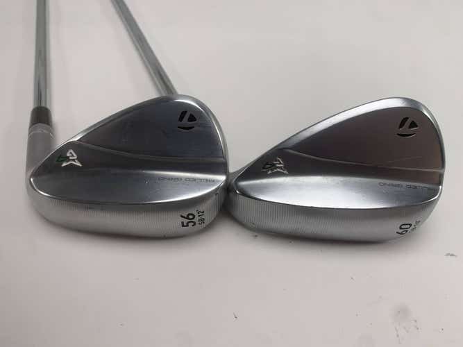 TaylorMade Milled Grind 4 Chrome Wedge Set 56* 12 | 60* 10 DG Tour Issue 115g RH