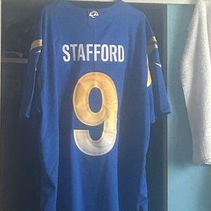 Los Angeles Rams #9 Stafford Away Jersey – 3XL – Mint Condition