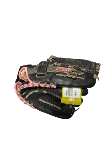 Used Louisville Slugger DIVA SERIES BB/SB Glove RH Throw Black 12" 11834-S000046210