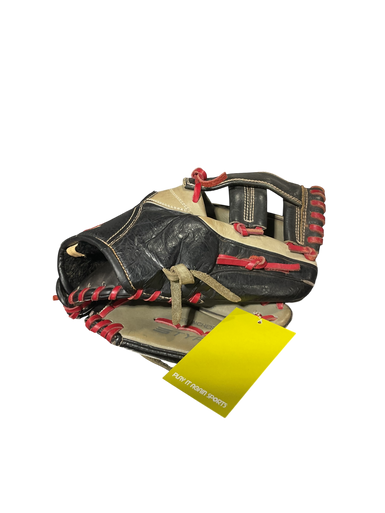 Used Mizuno CADDO SERIES BB/SB Glove RH Throw Black And Tan 11" 11834-S000046211