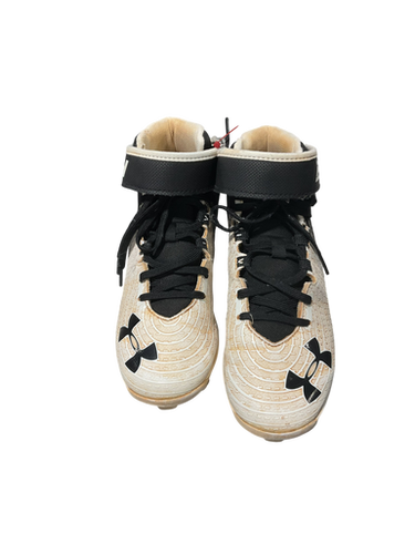 Used Under Armour BH BB CLEAT BB/SB Cleats Black And White Junior 03.5 11834-S000046195