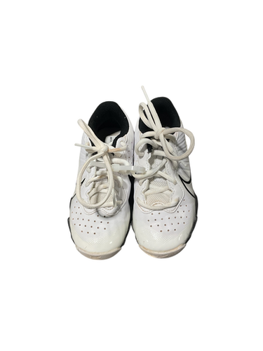 Used Nike BASEBALL CLEAT BB/SB Cleats White Youth 11.0 11834-S000046171