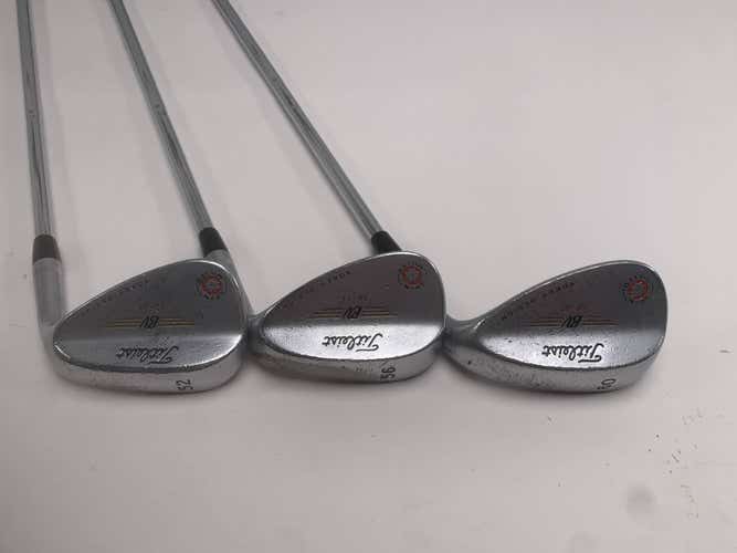 Titleist Vokey Spin Milled Chrome 2009 Wedge Set 52* 8 | 56* 11 | 60* 7 Wedge RH