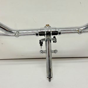 Vintage 2M 50cm Silver Steel Cruiser Bike Handlebar Quill Stem Rod Brake Levers