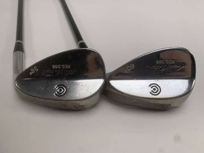 Cleveland 588 Chrome Wedge Set 56* 60* Wedge Graphite Mens RH