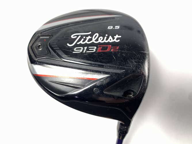 Titleist 913 D2 Driver 9.5* Mitsubishi Rayon Diamana S+62x5ct 62g Stiff RH