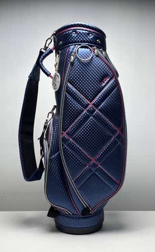 XXIO Lightweight Caddy Cart Bag Blue 5-Way Divide Single Strap Golf Bag