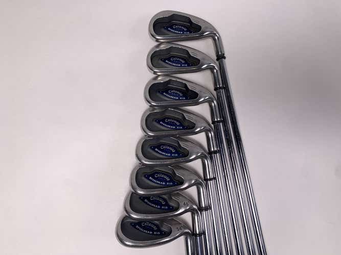 Callaway X-16 Iron Set 4-PW+SW Tour X-Stiff Steel Mens RH