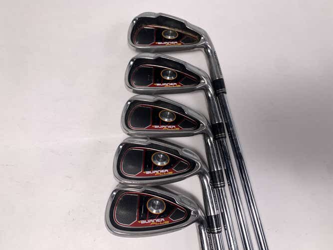 TaylorMade Burner Plus Iron Set 5-9 SuperFast 85g Stiff Steel Mens RH