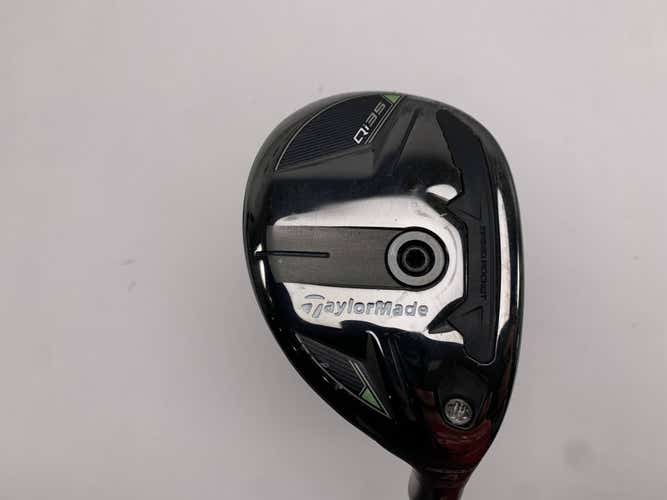 TaylorMade Qi35 Rescue 4 Hybrid 22* Kai'li Blue 85g Stiff Graphite Mens RH