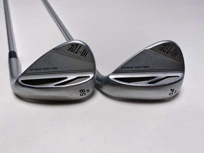 TaylorMade Milled Grind HI-TOE 3 Full Face Wedge Set 54* 10 | 58* 10 KBS RH