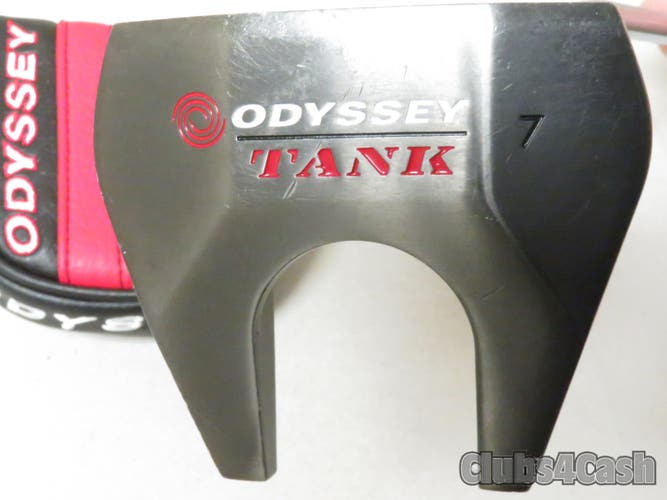 Odyssey Tank #7 Putter Mallet Double Bend 35" +Cover