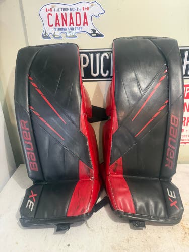 Small Bauer Vapor 3X Goalie Leg Pads (Used)