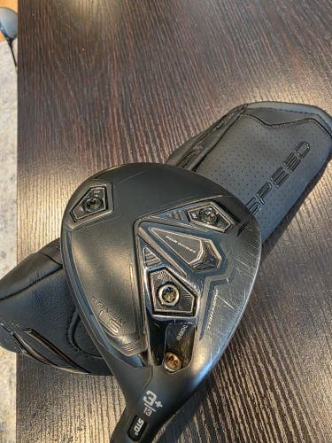 RIGHT HAND COBRA DARKSPEED TITANIUM LS #3 FAIRWAY WOOD 15* GRAPHITE HZRDUS STIFF