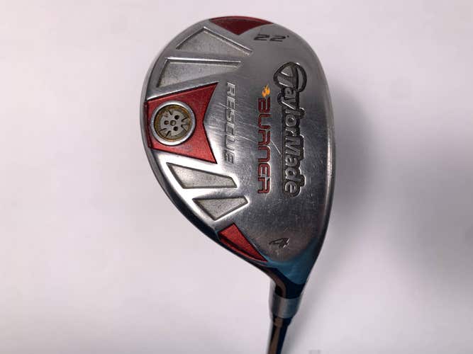 TaylorMade Burner Rescue 4 Hybrid 22* REAX SuperFast 65g Stiff Graphite Mens RH
