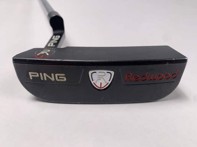 LEFTY Ping Redwood D66 Black Satin Putter 34.5" Black Dot Mens LH