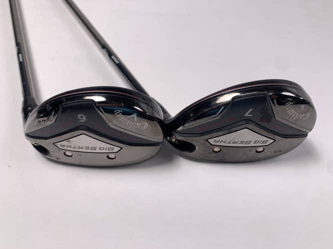 Callaway Big Bertha 2019 6 & 7 Hybrid Set 27* 30* Recoil 450 F1 Ladies Womens RH