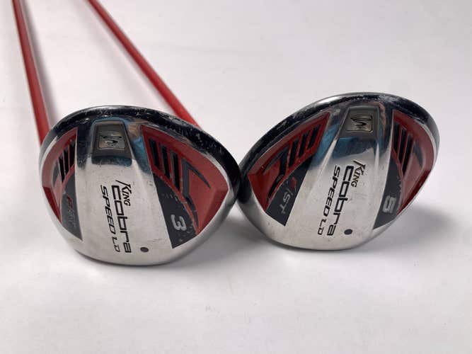 Cobra Speed LD F 2008 3 & 5 Fairway Wood Set 15* 18* Stiff Graphite Mens RH